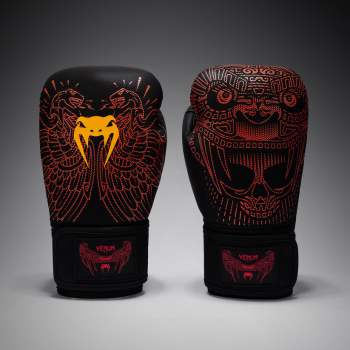 Боксови Ръкавици - Venum Quetzal Fury Boxing Gloves - Black/Fury Red/ Tangerine​